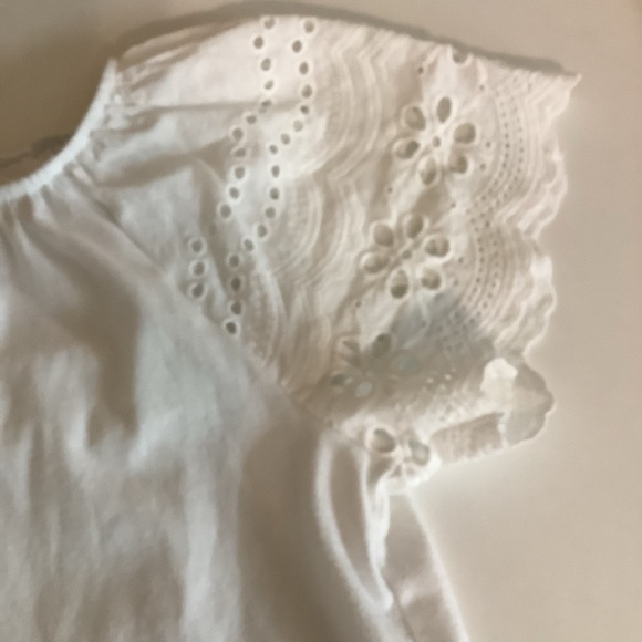 Btween & Cat & Jack Size 14 Girls Striped Top and White Top. Preloved - Picture 8 of 11